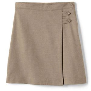 LANDS END A Line Khaki Uniform Skirt - girls size 16 - SET OF 3